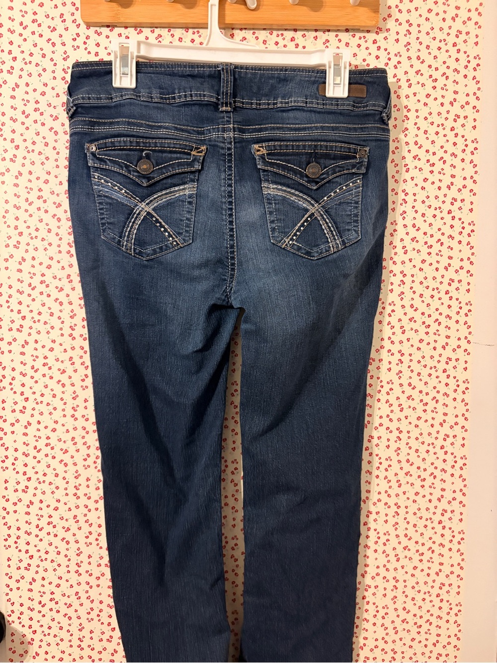 Wallflower Dark Blue Jeans with Decorative Back Pockets - Picture 3 of 7